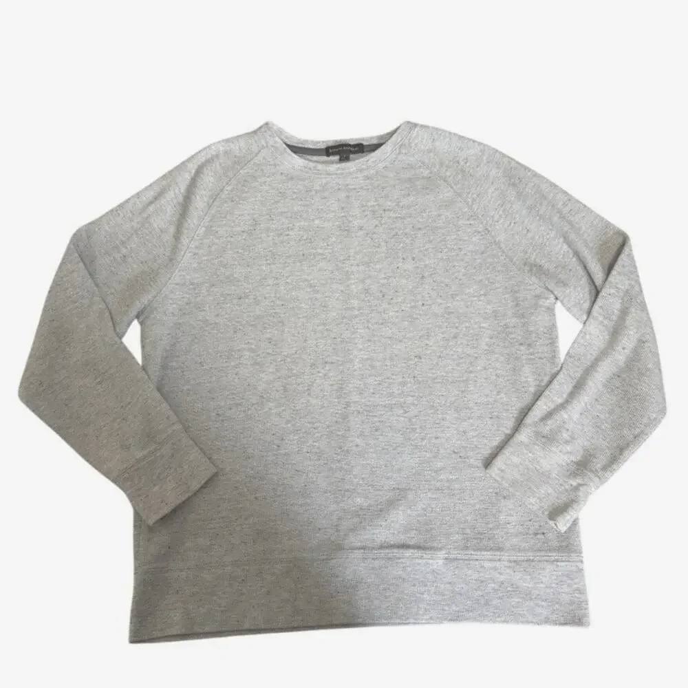 Banana Republic Men's Thermal Gray Shirt Large Basic Neutral Knit